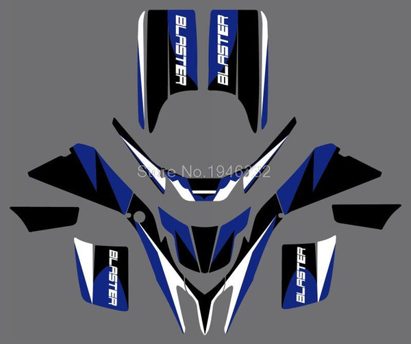 New Style Graphics Decals Stickers Wrap Full Race Kits For ATV Yamaha BLASTER 200 YFS200 1988-2006