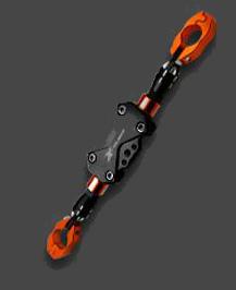 Universal Motorcycle Handlebar Cross Bar 22CM Long Beam Breast Stick Balance Bar Orange+ Code Black