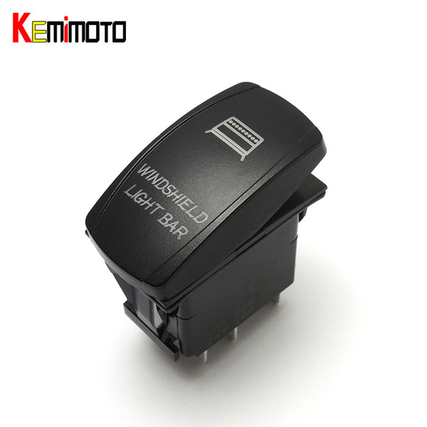 Wholesale- KEMiMOTO For Polaris RZR 1000 900 General for Can Am Buggy RED Backlit Rocker Winshield Switch for Polaris Rangers