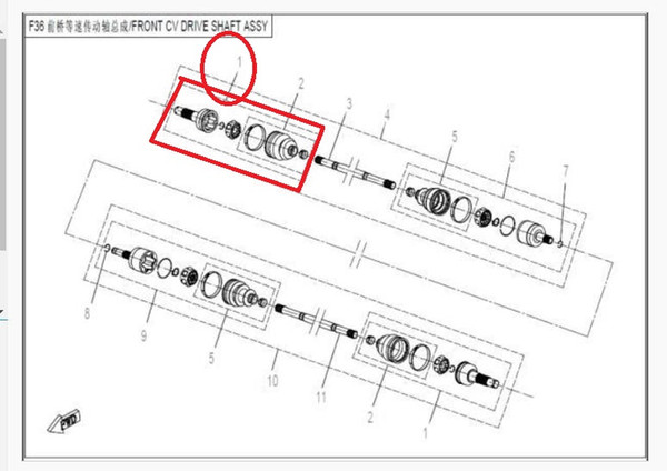 front left CV drive shaft universal parts suit for ATV CF 500-A/CF550 UU/CFZ5,the parts number is 7000-270270