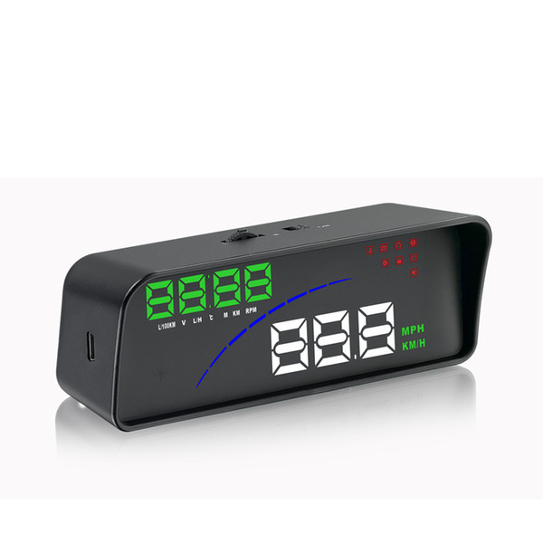 P9 HUD Car Speed Projector Head Up Display OBD II EOBD Windshield Projector Styling Voltage Speeding Warning