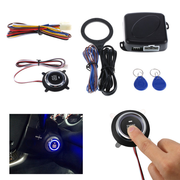 Auto Car Engine Push Start Button RFID Safe Lock Ignition Switch Keyless Entry Universal Fit