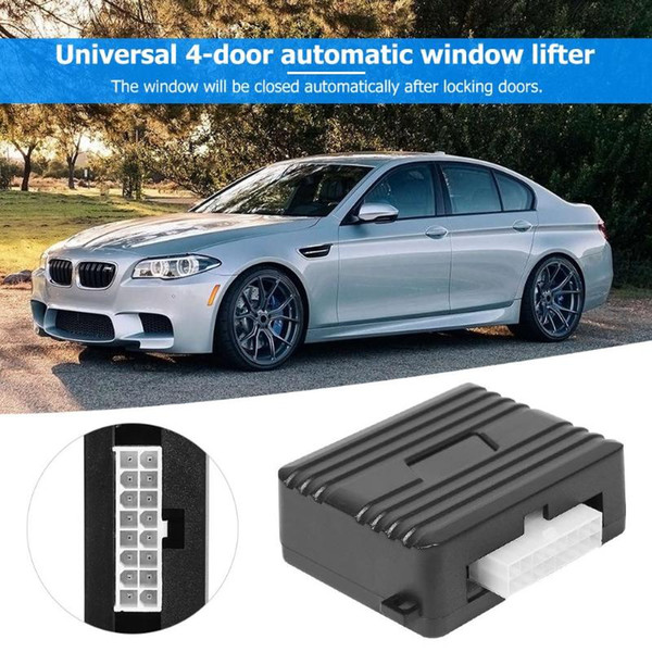 Auto Car Window Closer Vehicle Door Glass Roll Up Closing Universal Module Alarm System For 4 Doors Car Window Automatic Closer