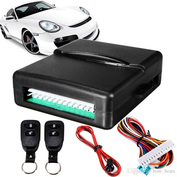 Universal Alarm Systems Car Auto Remote Central Kit Door Lock Locking Vehicle Keyless Entry System New With Remote Controllers kit GGA181