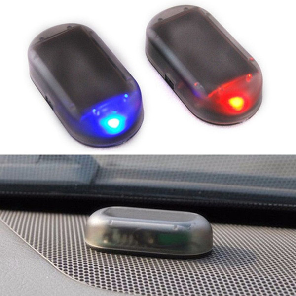 Car Fake Security Light Solar Powered Simulated Dummy Alarm Wireless Warning Anti-Theft Caution Lamp LED Flashing Imitation