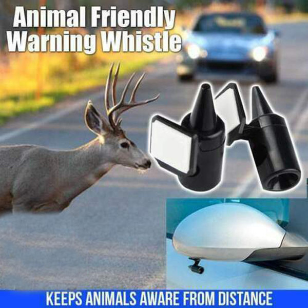 2pcs Deer Whistle Device Bell Automotive Black Animal / Deer Warning Whistles Universal Auto Safety Alert Device -TUR009 CB car