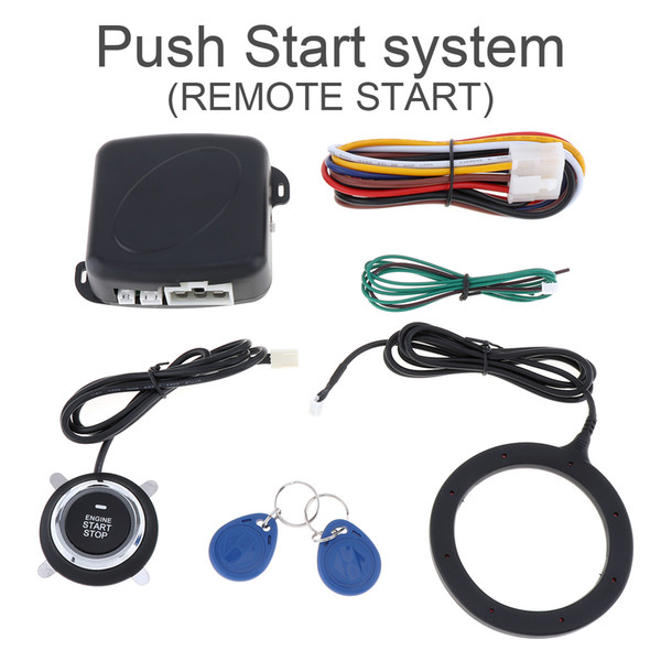 Universal 12V Auto RFID Car Alarm System & Warded lock Anti-theft Push Start System CAL_10D