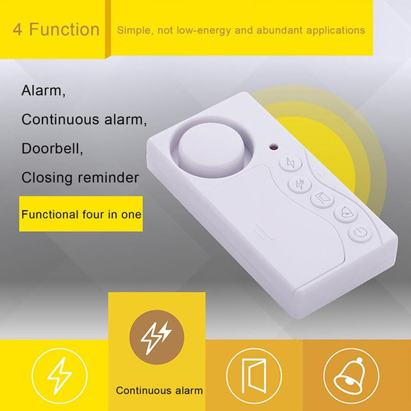 Simple Door Magnetic Burglar Alarm Doorbell Alarm Four-In-One Function Door Magnetic Small Doorbell car