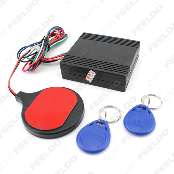 LEEWA 1set CAR Motorcycle Bike IC card Alarm induction invisible lock Immobilizer Lock Quality SKU 1953