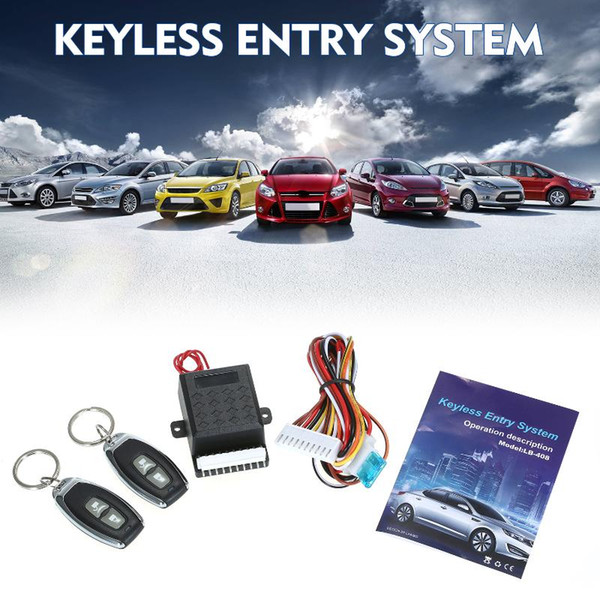 Universal Car Door Lock Trunk Release Keyless Entry System Central Locking Kit With Remote Control Support 1 Million Code Times