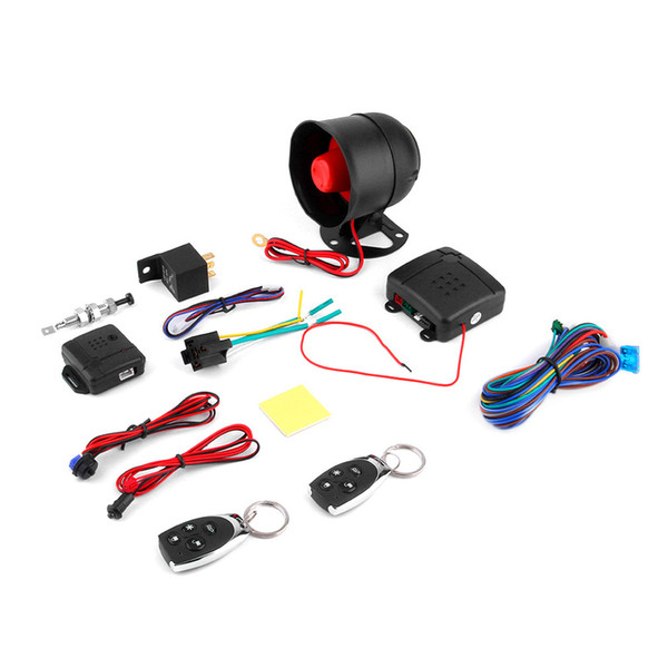 Universal 1-Way Car Alarm Vehicle System Protection Security System Lock Siren + 2 Remote Control Antitheft