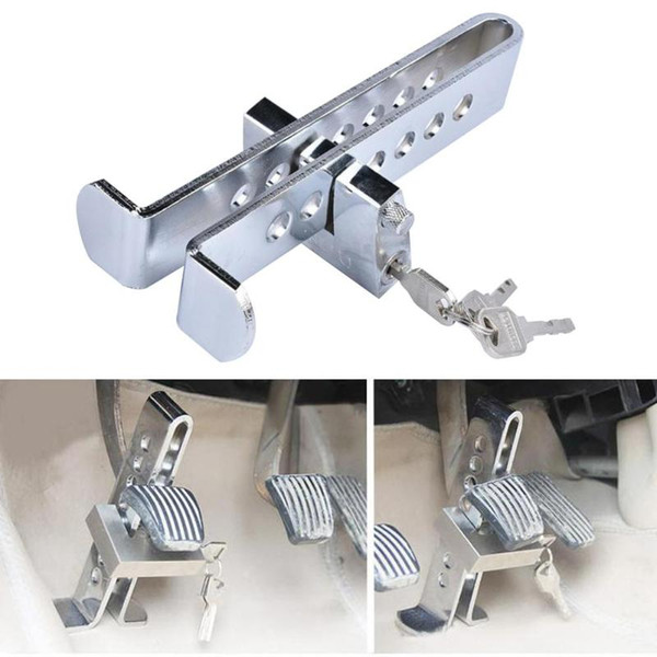 Universal Auto Car Brake Clutch Pedal Lock Stainless Anti-Theft Strong Security Car Protection Utility