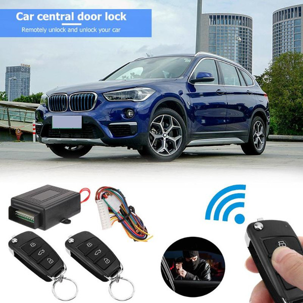 Auto Car Remote Central Locking with Remote Control Kit Door Power Lock Locking Vehicle Keyless Entry System Burglar Alarm