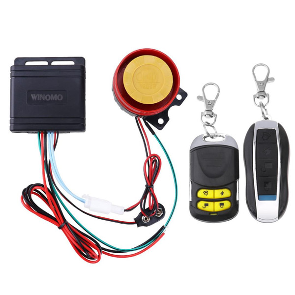 12v Universal Motorcycle Motorbike Scooter Anti Theft Security Alarm System with Double Remote Control car