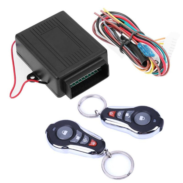 VODOOL DC 12V Car Burglar Alarm Systems Auto Remote Central Door Lock Automobile Entry System Kit With Remote Controller