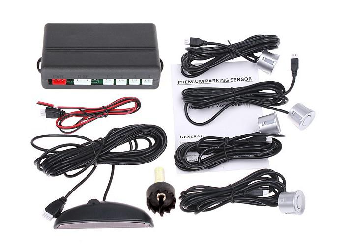 Auto Parking Sensor System 12V LED Display Indicator Car Reverse Radar + 4 PCS Sensors