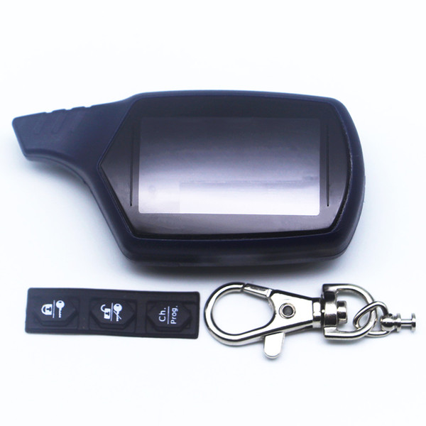 Russia version EZ-beta case keychain for EZ-beta lcd remote two way car alarm system free shipping