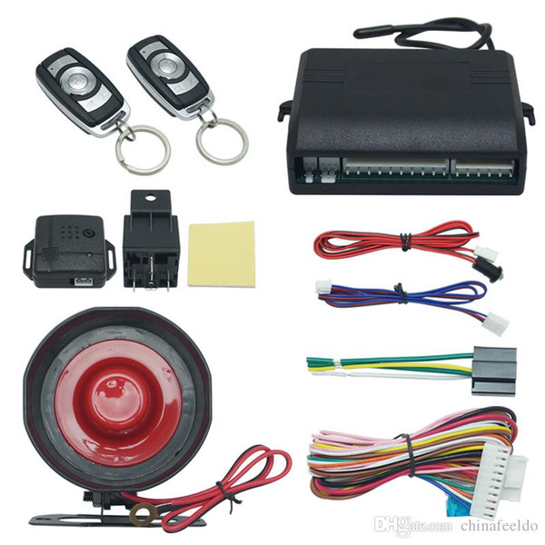 wholesale Car Alarm Security System Manual Reset Button Function Burglar Alarm Protection with 2 Remote Control #2224