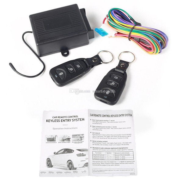 Universal Car Central Door Locking Keyless Entry System + 2 Remote Control M00031 SPDH