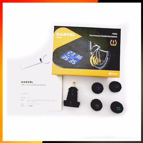 Tyre Pressure Monitoring System TPMS LCD Screen 4 Sensors Cigarette Lighter Real Time tpms Car Detector Diagnostic-tool