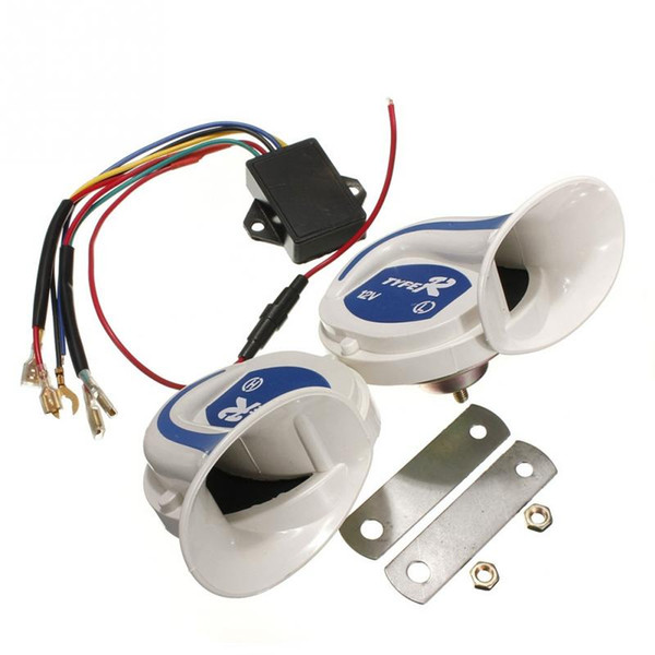 Loud Horn Auto Speaker Alarm 2V 150db Tone Vehicle Boat Car Motor Motorcycle Van Truck Siren