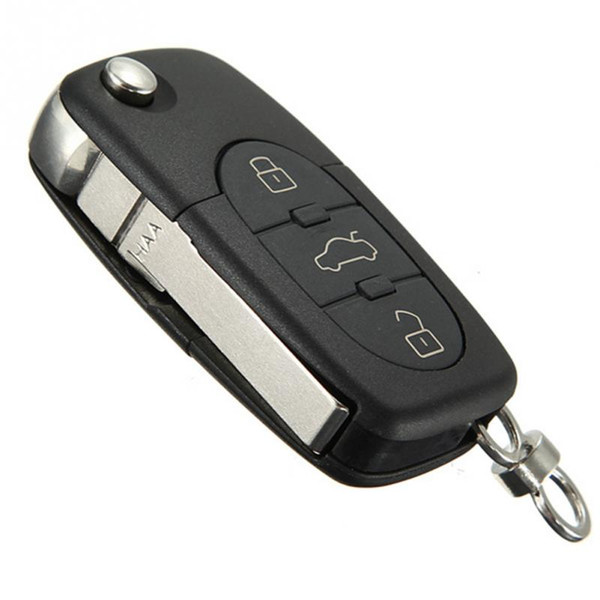 3 Button Remote Key Fob Case Shell Blade HAA car Audi A2 A3 A4 A6 A8 TT Black