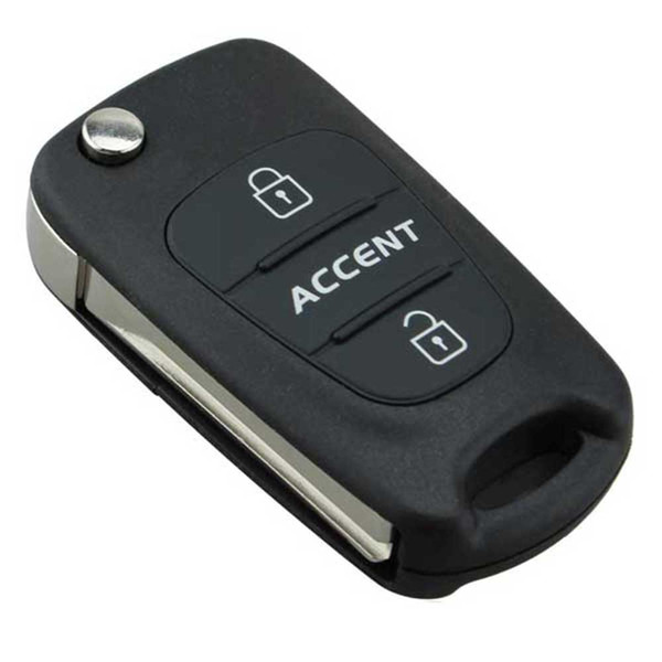 Flip Folding Remote Key Shell Case 3 Buttons Fit for Hyundai Accent Keyless Entry Fob Cover Car Alarm Housing