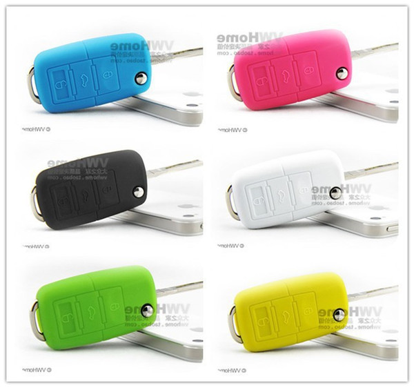 Hot Sale VW Silicone Remote Key Fob Cover Holder Car Key Protective Case for VW Golf Bora Jetta POLO Passat 1203#03