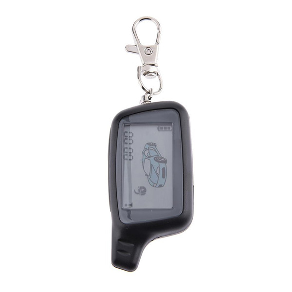 LCD Car Alarm System Remote Control Starlock HD Display 2 Way Car Alarm Remote Control For Tomahawk X5 Stainless Steel Keychain