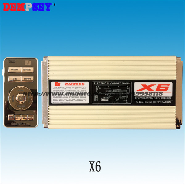 F Signal X6 400W wireless police car siren 28 tones with Microphone Dual channel ,Siren only without speaker