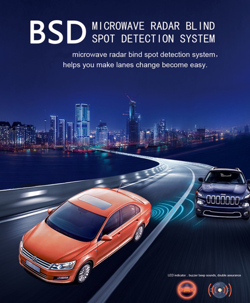 Universal car Blind spot detection and lane change assist system 15 meters