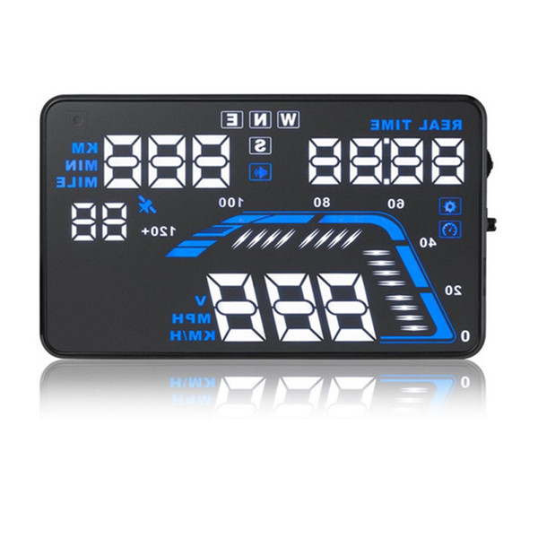 Q7 5.5inch GPS HUD head-up display car windshield projector driving data speedometer speeding Warning timer display