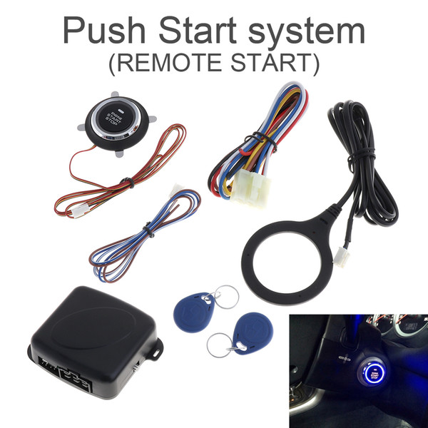 Universal 12V Auto RFID Car Alarm System and Warded lock Anti-theft Push Start System CAL_10G