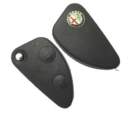 free shipping 2 Button car Flip Key Shell FOR ALFA ROMEO 147 156 GT JTD TS Remote Transmitter 2 Button