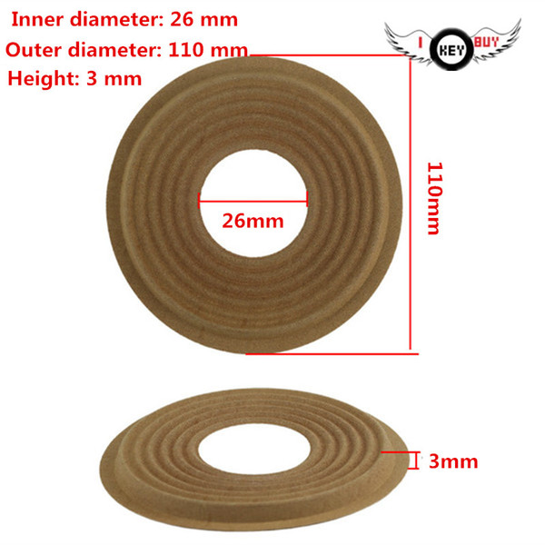 Free Shipping 110 MM 26 MM Woofer speaker Spider Spring Pad Cloth Speaker Repair Woofer Wave Shrapnel 2 PCS Height 3 car