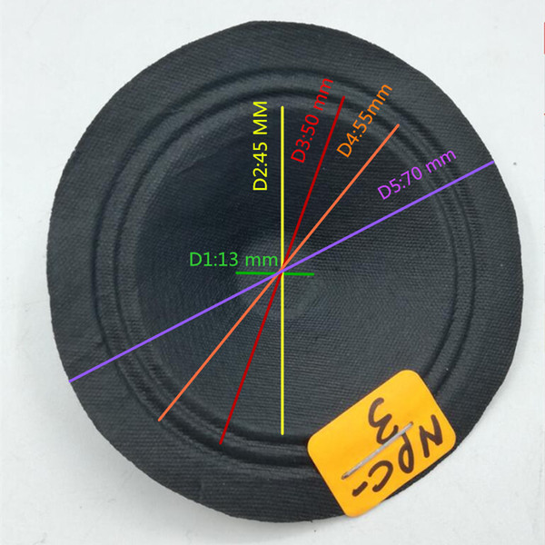 Free Shipping 1PC 2 Inch Speaker Cone Small Tweeter Cones Accessories 70 MM 13 MM 14 DIY Speaker Repair Accessories Black car