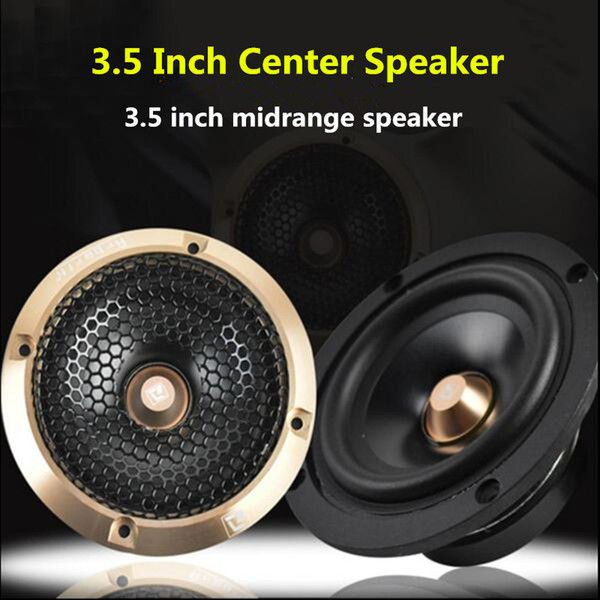 2 Pcs Car Audio Speaker 3.5 Inch Midrange Speaker Three-way Speakers Instrument Panel A Column Inverted Mode