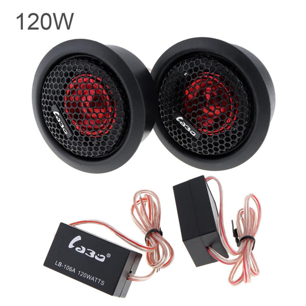 2pcs 120W Car Dome Tweeter Audio Loudspeaker Car Stereo Treble Speaker for