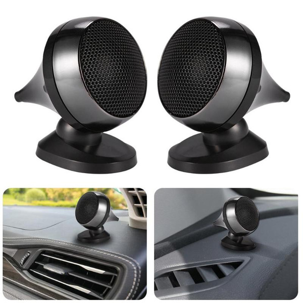 1 Pair 150W Car Tweeter Speakers 92dB Super Power Auto Audio Loudspeakers black metal plastic Suitable for most types Speaker