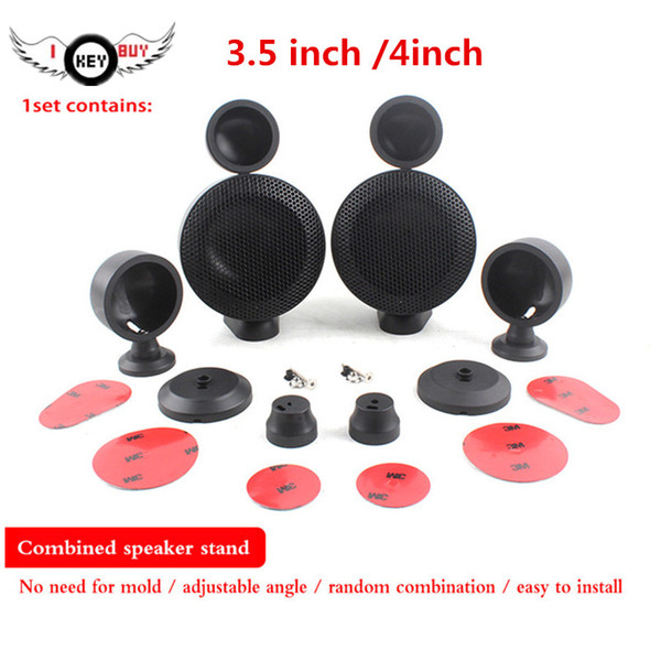 Free Shipping 3.5 Inch 4 inch Car Speaker Audio A-pillar Three-way Mold Bracket A Column Triangle Tweeter Gasket Free Mold