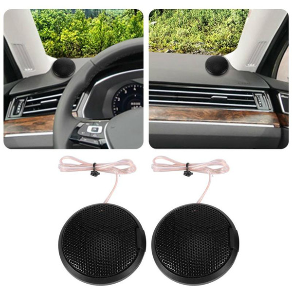 1 Pair Car Tweeter Speakers 105dB 20W Audio Loudspeakers Treble Speakers Pair of Car for Universal Black