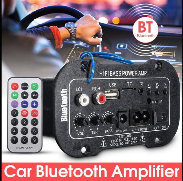 Car Bluetooth HiFi Bass Power AMP Digital Auto Amplifier Stereo USB TF Radio Audio MP3 music with Remote 220V Digital Amplifier KKA4857