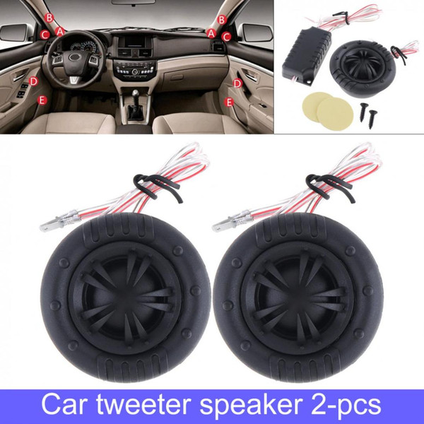 2pcs 150W Durable High Efficiency 29mm Mylar Half-Dome Car Tweeter Speakers for Car Audio System