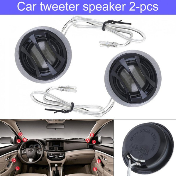 2pcs 150W 25mm Durable High Efficiency Dome Car Tweeter Speakers for Car Audio System