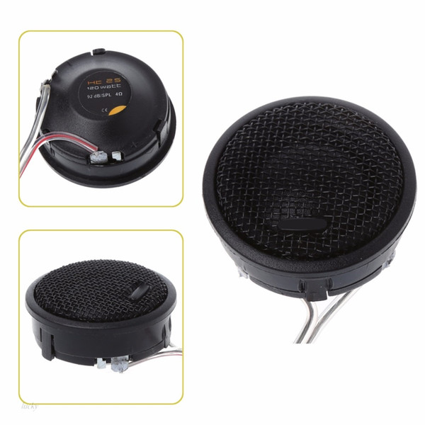 Free shipping 1 Pair Car Auto Stereo Audio Speaker Tweeter 120W Max Power Loud Dome Speakers 92dB