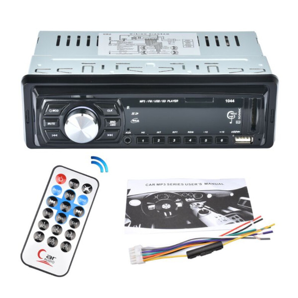 Hot Selling YT-1044 Universal Car MP3 Player LED Screen Single Din 12V FM Radio Support SD Card Maximum 32G With Remote Control