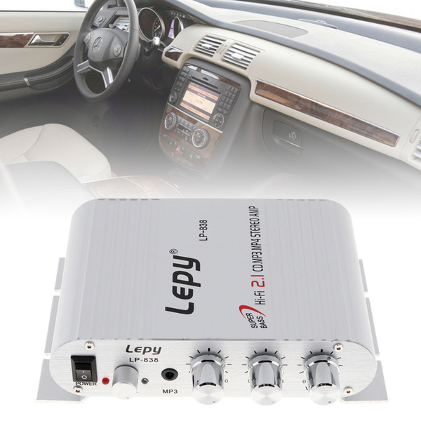 amp 12V Mini Hifi Stereo Car Booster Radio MP3 MP4 Audio Power Amplifier Amp for Auto Motorcycle Home