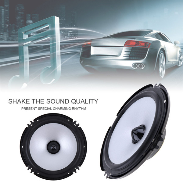 Freeshipping Universal New 2 PCS 6.5 Inch 60W Car Speaker Automobile Car HiFi Audio Full Range Frequency Speaker High Pitch Loudspeaker