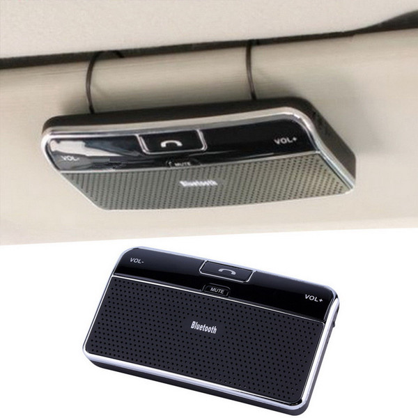 Bluetooth Handsfree Car Kit Speakerphone Sun visor Clip 10m Distance For iPhone with Car Charger