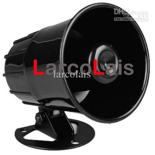 12V Black Loud Universal Auto Car Security Alarm Siren Horn Speaker Loudspeaker Vehicle